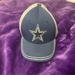 NFL Dallas Cowboys Hat Youth Adjustable Navy Blue and Gray